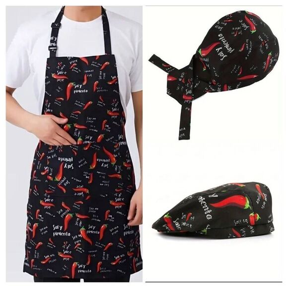 Chilli🌶pepper🌶chef 2 piece uniform - Picture 1 of 3
